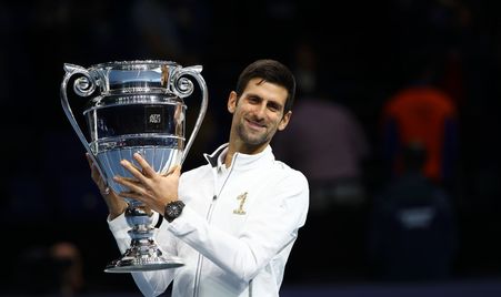 Djokovic receives No. 1 trophy
