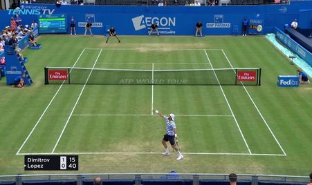 Queen's 2017 SF Highlights Dimitrov Lopez