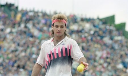 Indian Wells 1990 SF Agassi Becker