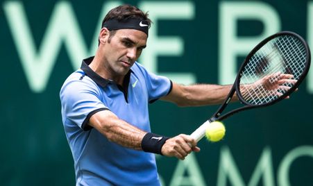 Halle 2017 QF Federer Mayer