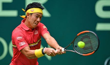 Halle 2018 R1 Nishikori Bachinger