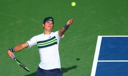 Washington 2017 QF Raonic Sock