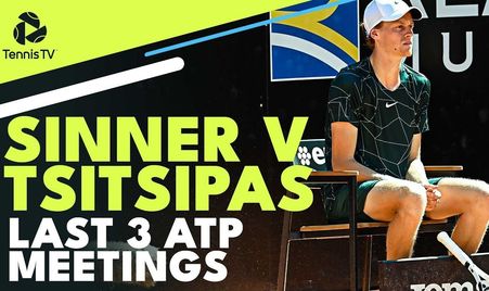 Sinner Tsitsipas Last 3 ATP Meetings