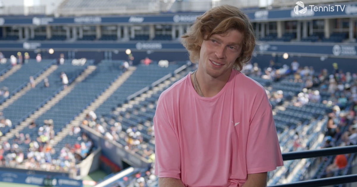 Rublev readies himself for battle in Canada