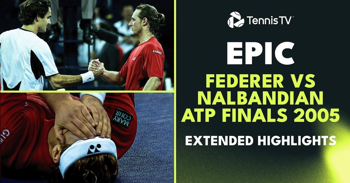 Nabladian Racket Roger Federer and David Nalbandian's epic final in Shanghai