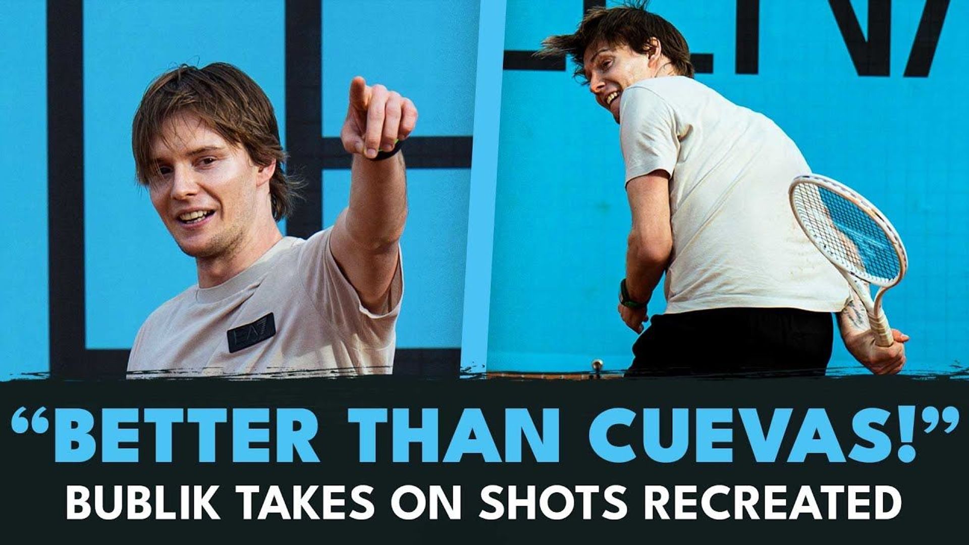 Bublik Recreates Cuevas Madrid Shot
