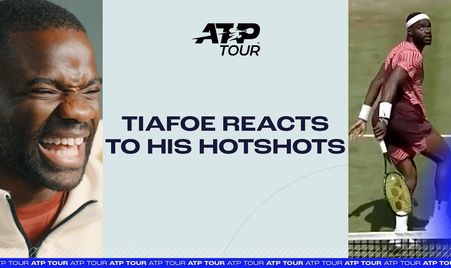 Tiafoe Reacts To His Hotshots