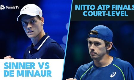 Sinner de Minaur Court Level Highlights
