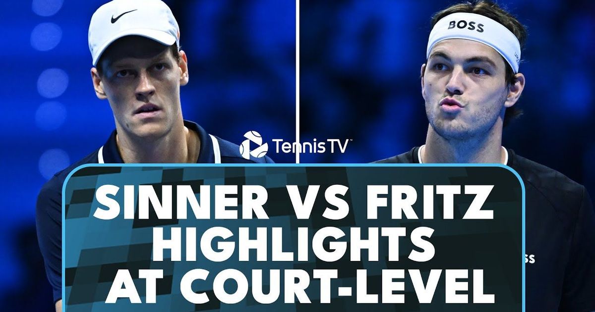 Jannik Sinner vs Taylor Fritz: Court-Level Highlights Turin 2024