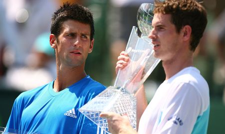 2009 Miami Djokovic Murray trophy