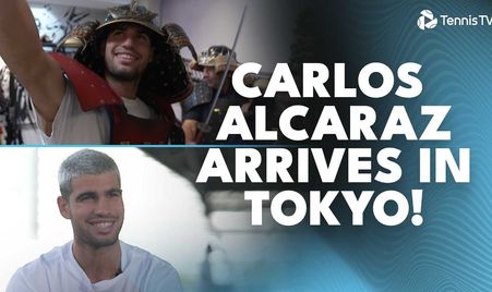 Carlos Alcaraz Arrives In Tokyo