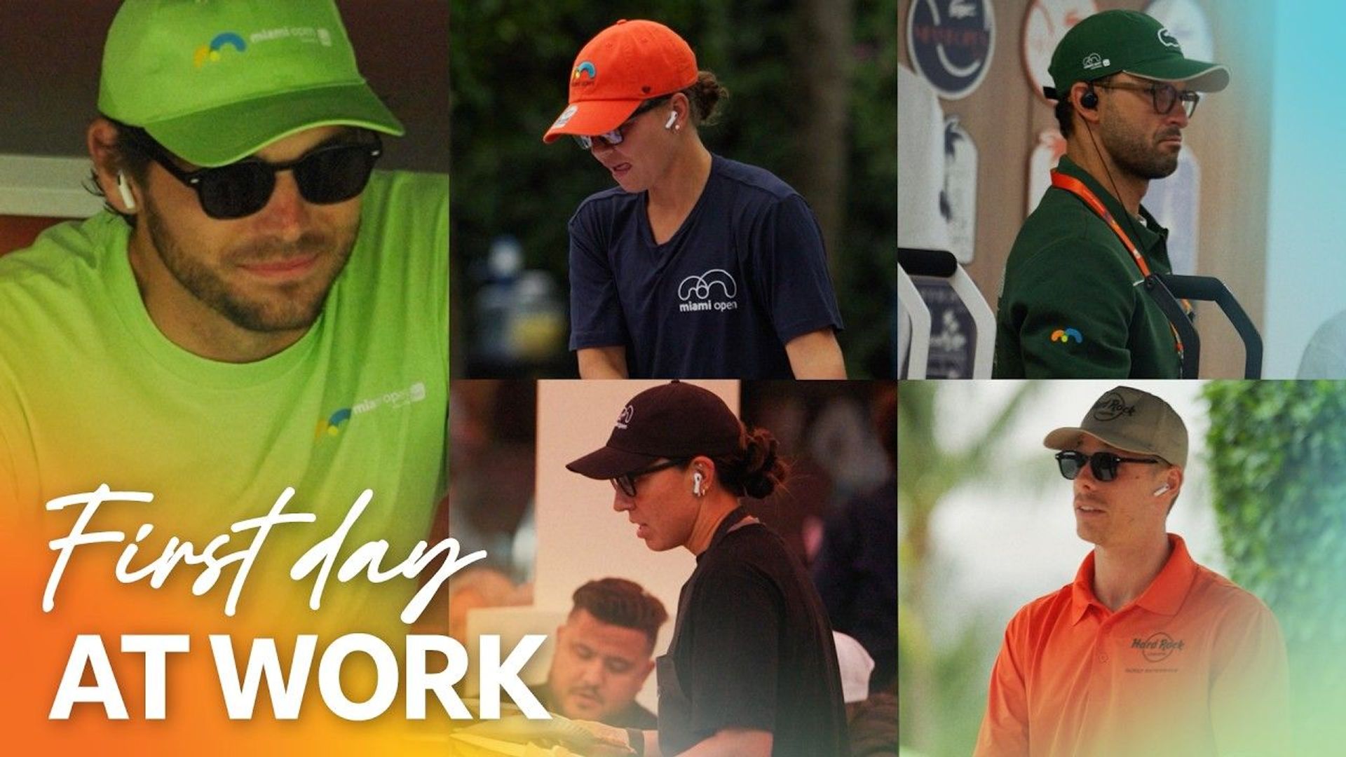 Tennis Players' First Day At Work