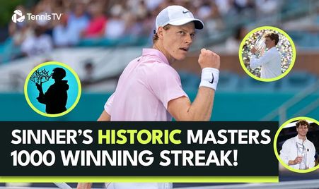 Sinner 37 Set Win Strea