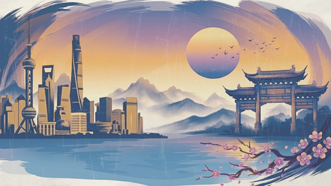 Shanghai Themed Background 2026